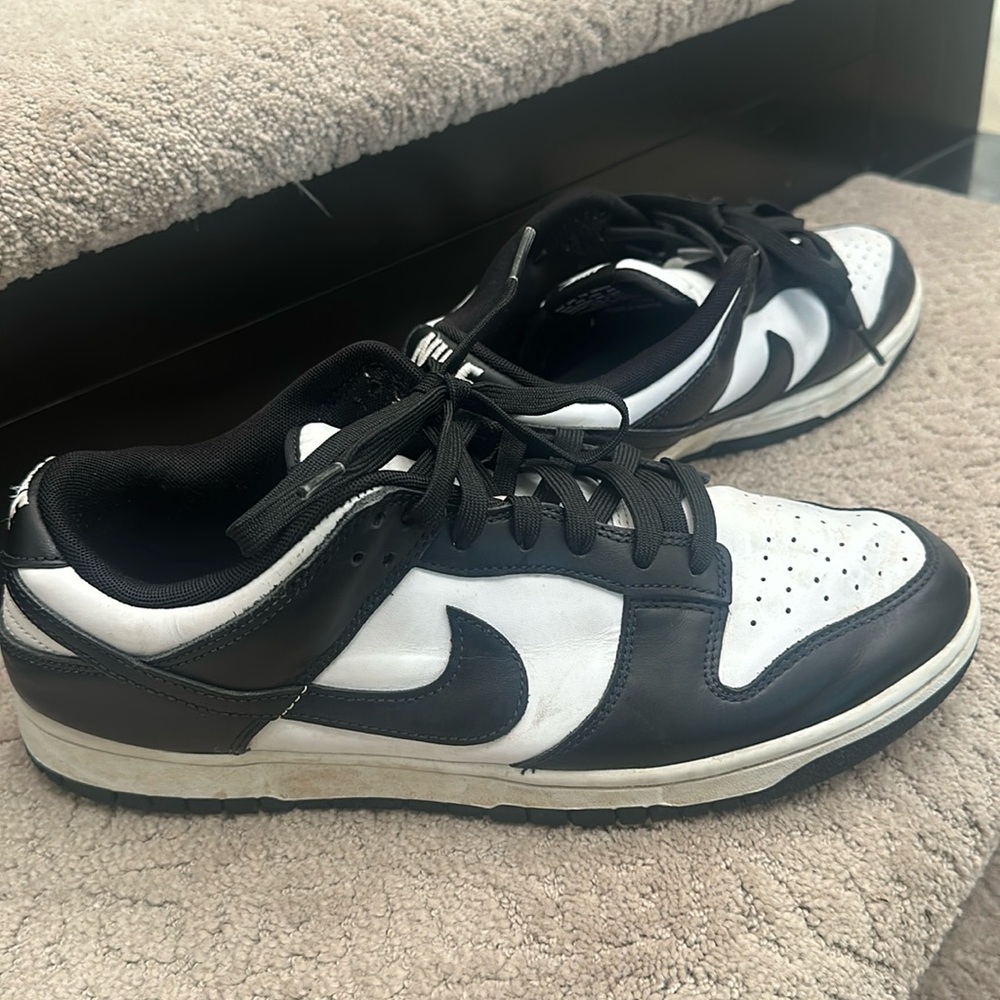 Just purchased these in the summer. NIKE (panda) black and white mens size 11